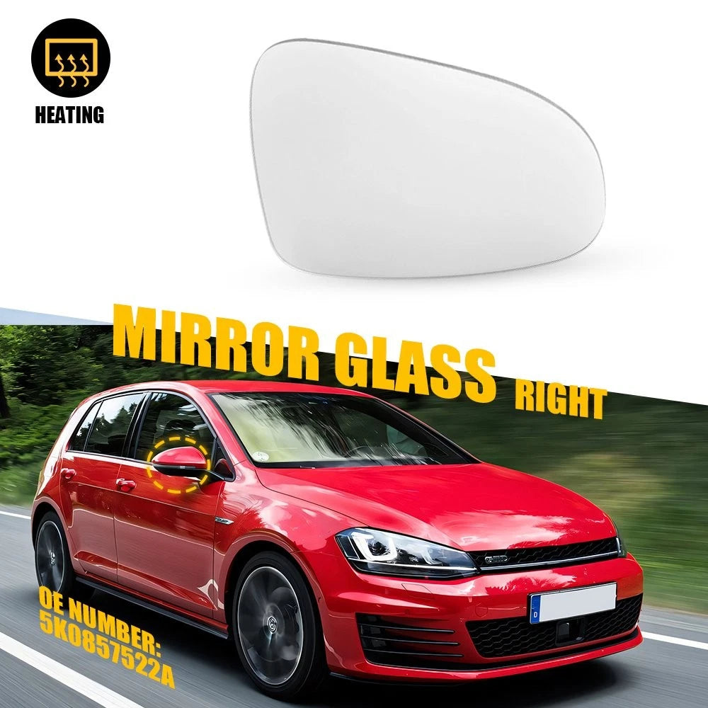 Heated Mirror Glass for Volkswagen Golf (2010–2014) Right Side EPY