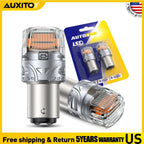 2X 1157 7528 3496 LED Bulbs Amber for Turn Signal Light