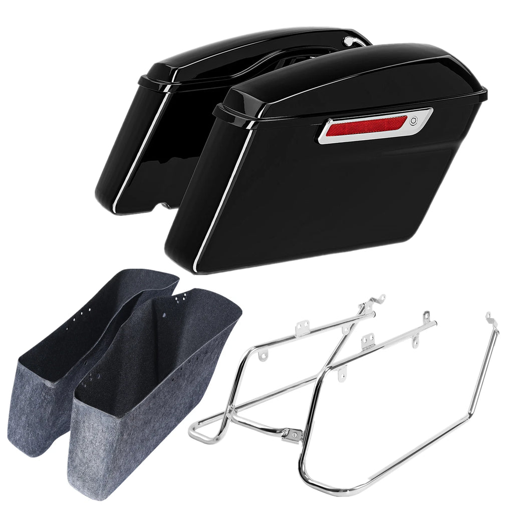 Hard Saddlebags & Conversion Brackets for Harley FLFBS FXBRS (2018–2023)
