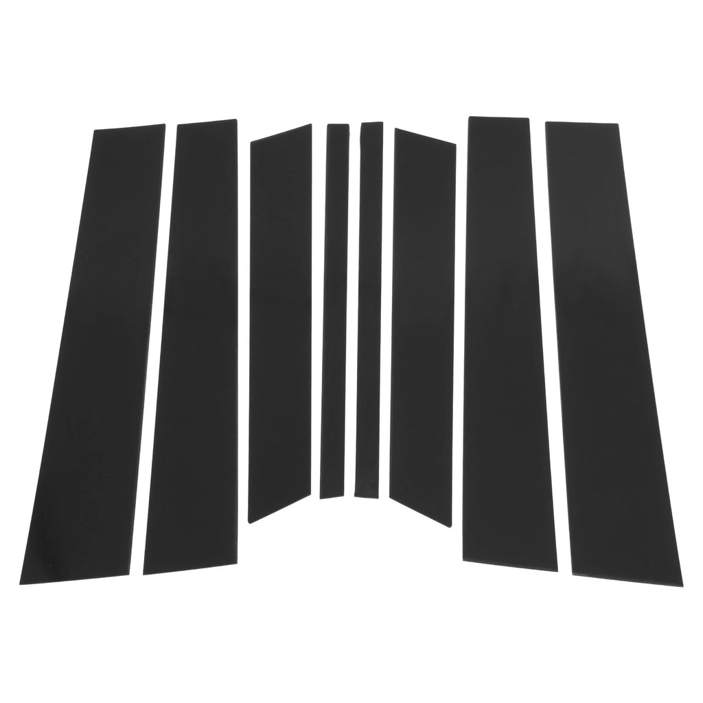 8 Pcs Door Pillar Window Trim for Ford Territory (2019–2021) Black