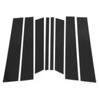 8 Pcs Door Pillar Window Trim for Ford Territory (2019–2021) Black