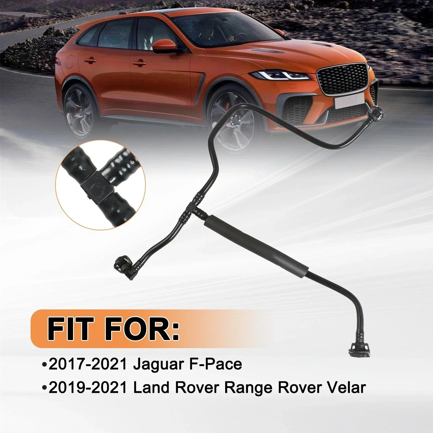 Engine Coolant Expansion Tank Hose for Jaguar F-Pace (2017–2021)