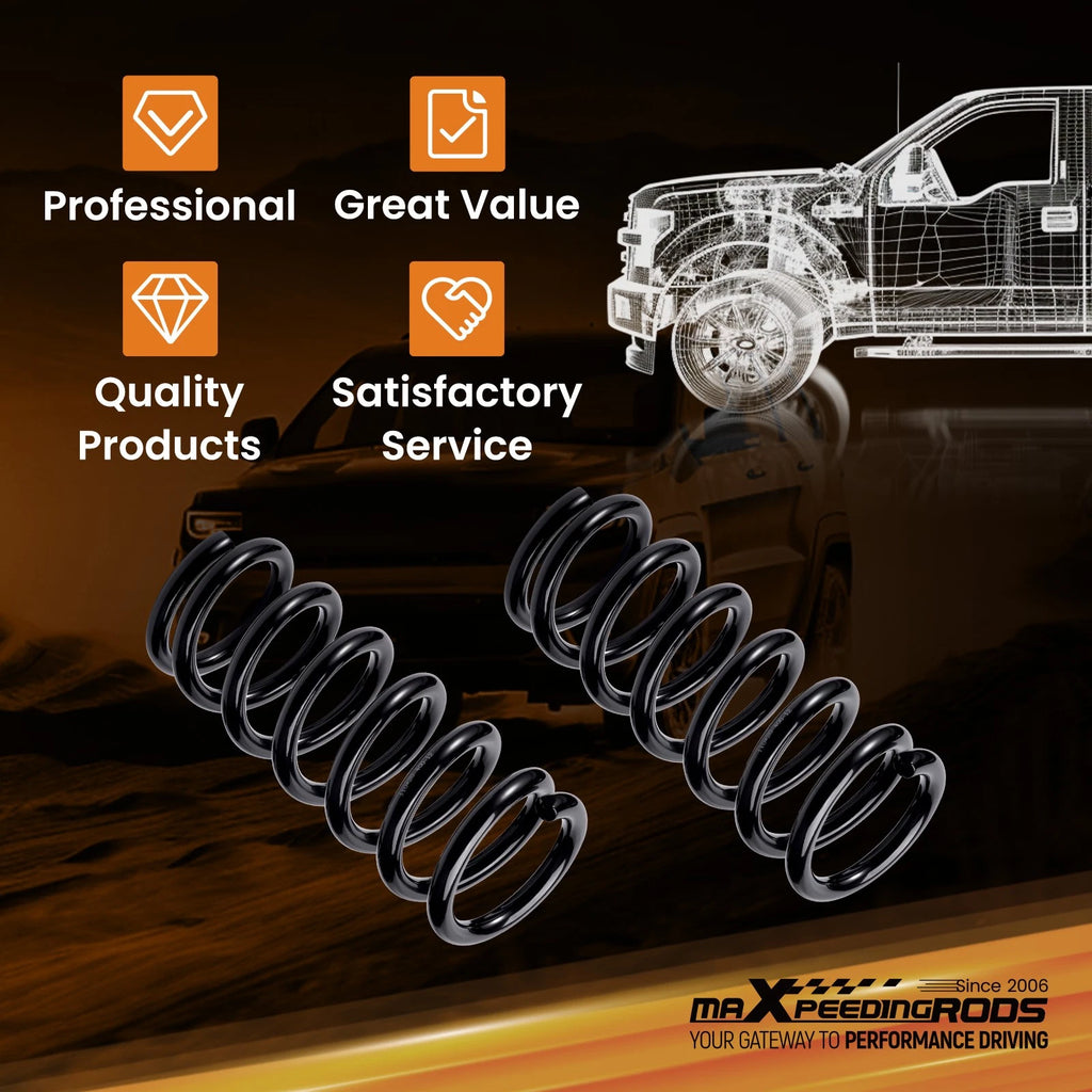Front 2" Drop Coil Springs for Chevrolet Silverado GMC Sierra 1500 (1999–2006)