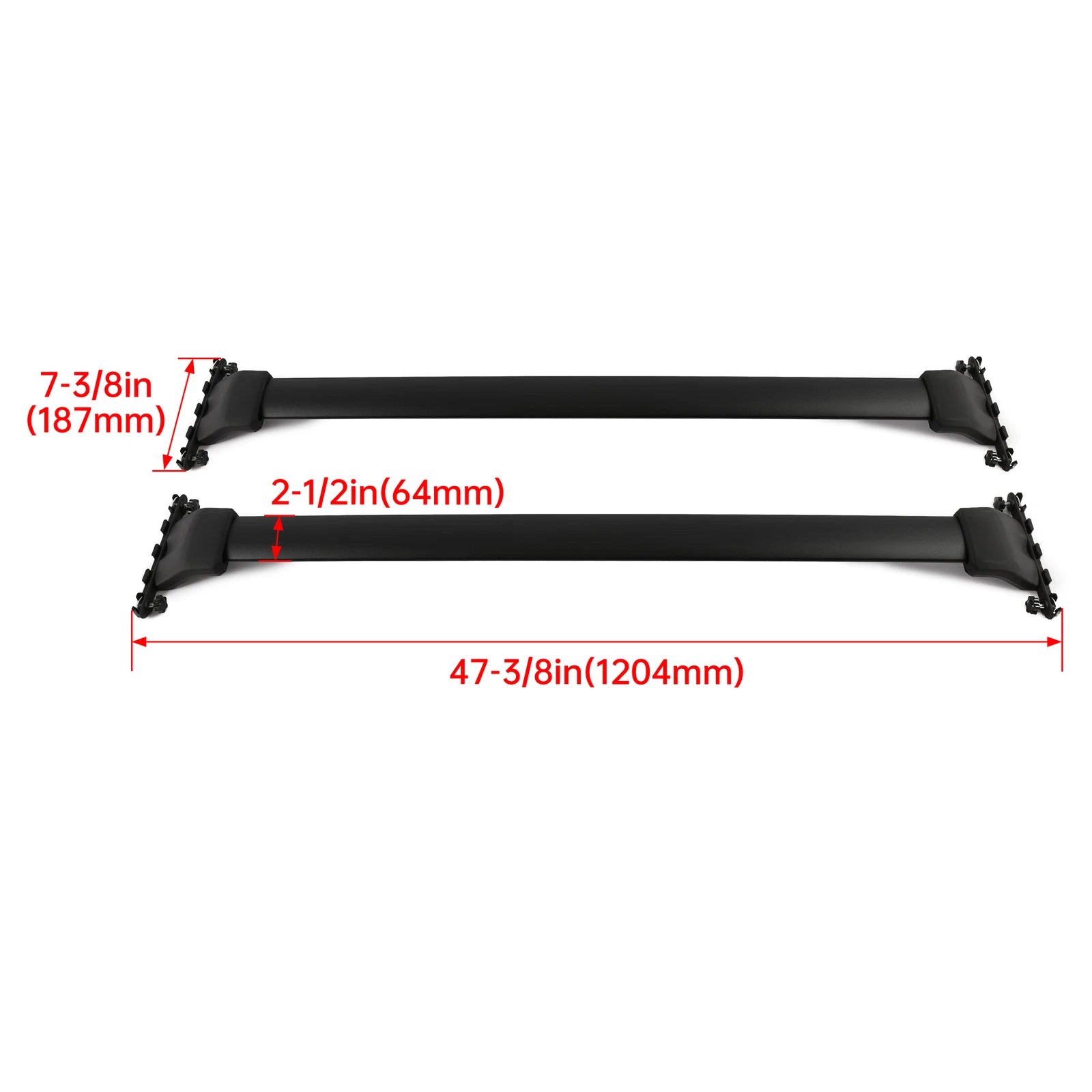 Set of 2 Roof Rack Cross Bars for Honda Pilot (2009–2015)