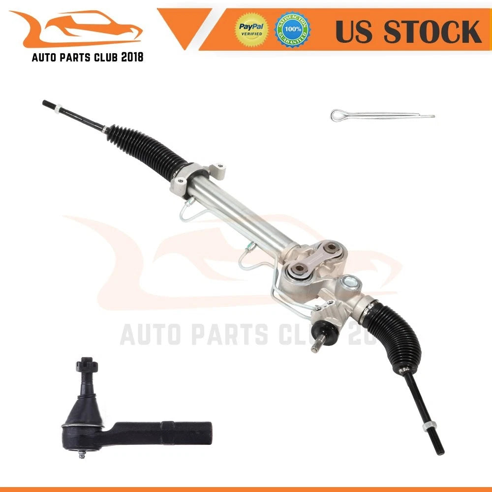 2X Power Steering Rack & Pinion + 1 Outer Tie Rod for GMC Savana, Sierra