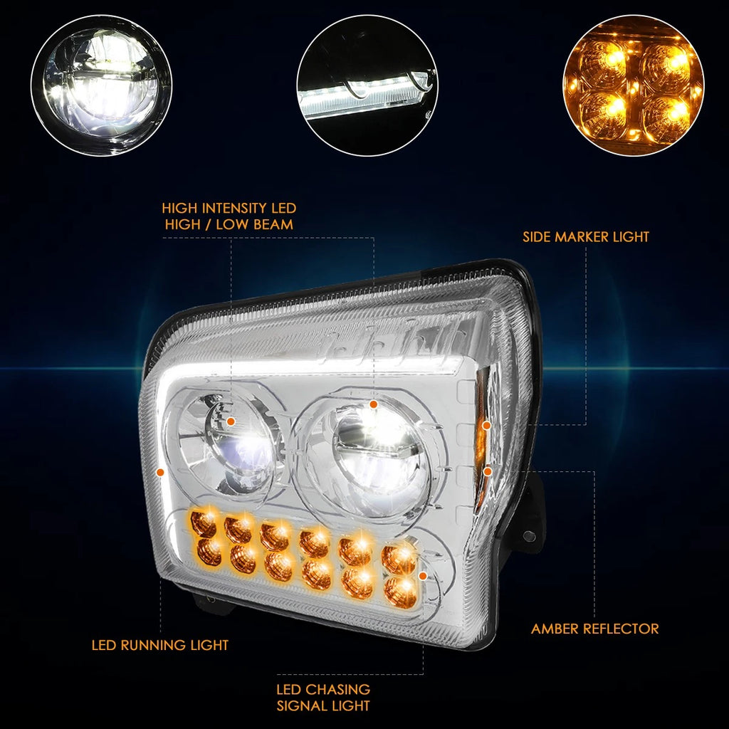 2X LED Headlight Bulbs for Nuvision H16 (Compact CSP)