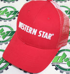 Western Star Semi Truck Hat Cap Adjustable Mesh Summer Maple Leaf