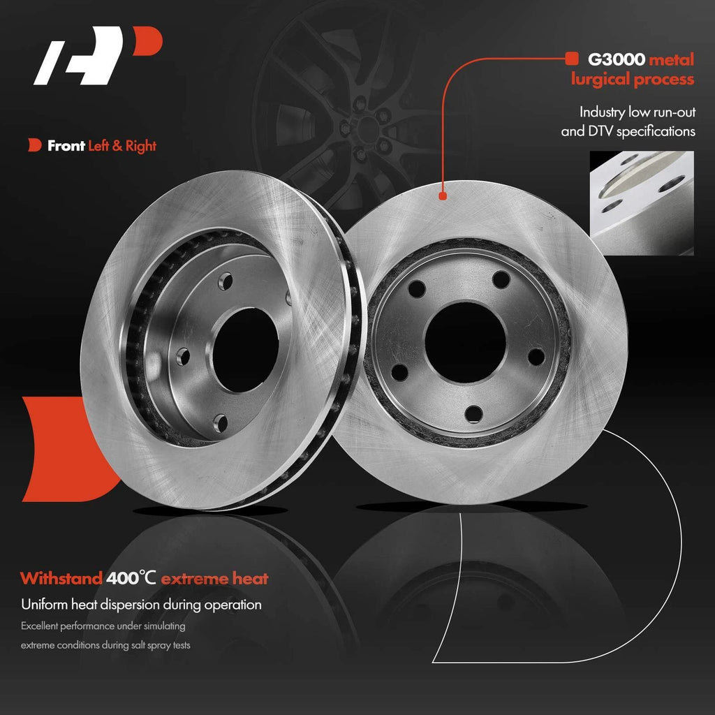 Front Disc Brake Rotors & Ceramic Pads for Dodge Ram 1500 (1994-1999)