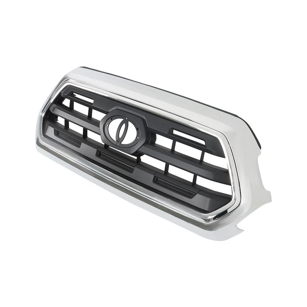 Front Upper Grille for Toyota Tacoma (2016-2021) Silver Plastic