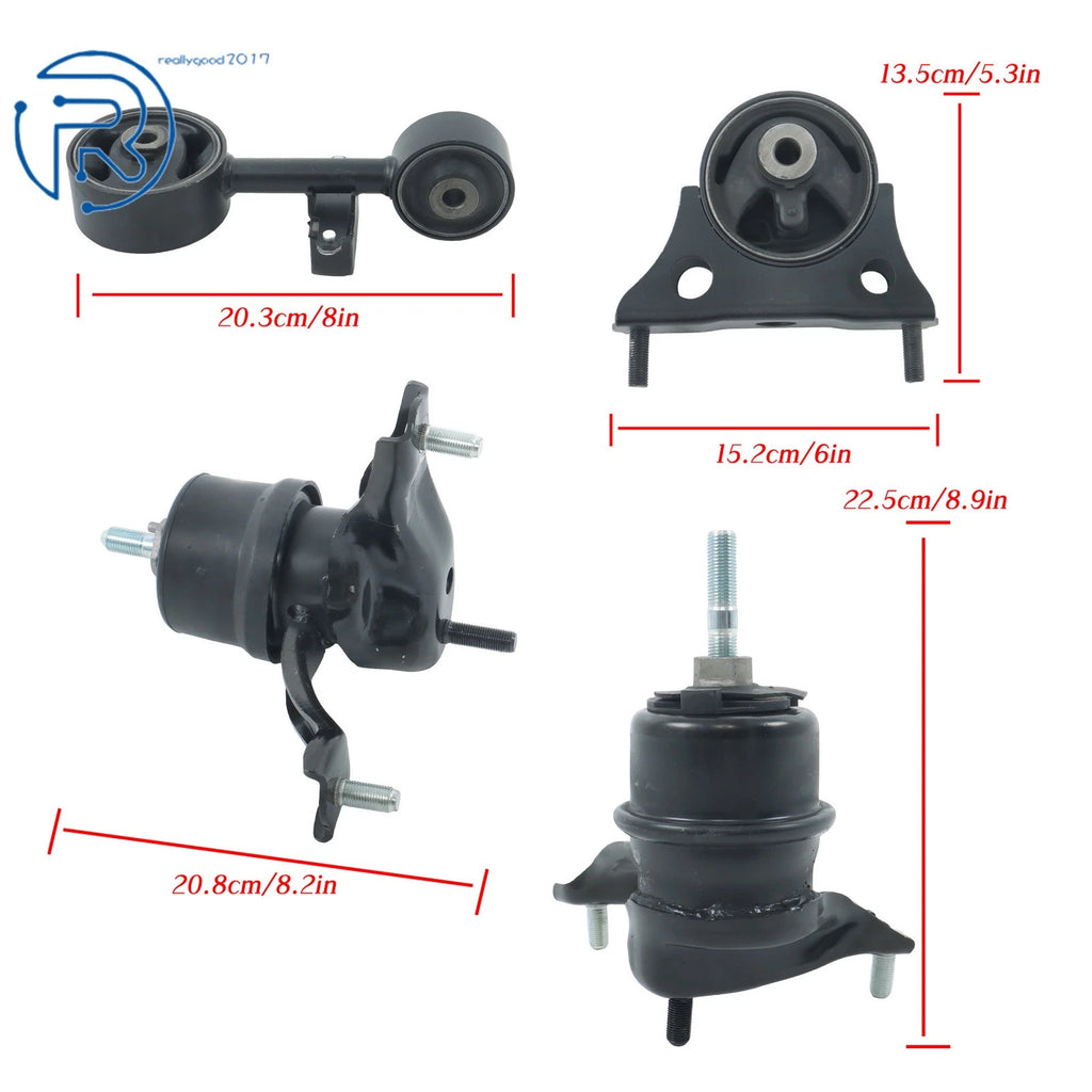 Set of 4 Engine Transmission Motor Mounts for Toyota Highlander (2001-2003)