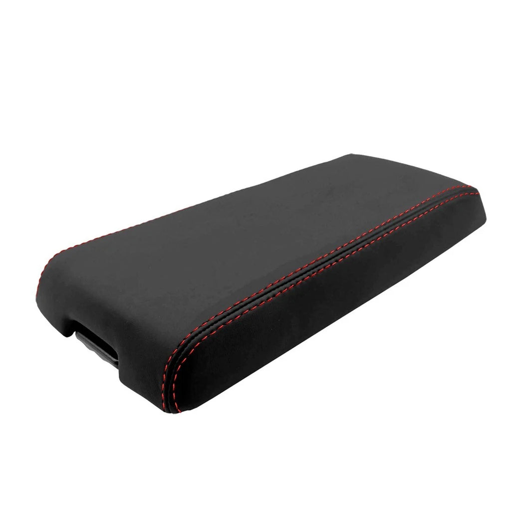 Leather Synthetic Console Armrest Cover for Dodge Nitro (2007–2011) Red Stitch