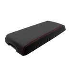 Leather Synthetic Console Armrest Cover for Dodge Nitro (2007–2011) Red Stitch