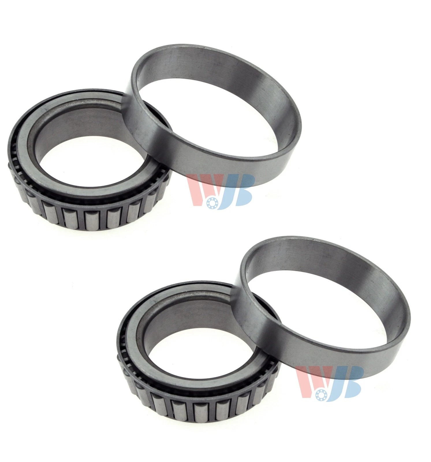 2X Front Inner WJB Wheel Bearing & Race Sets for Chrysler Dodge Ford Toyota