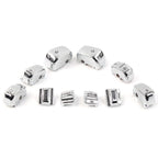 Set of 2 Hand Control Switch Cover Caps for Harley Touring (1996–2013) Chrome