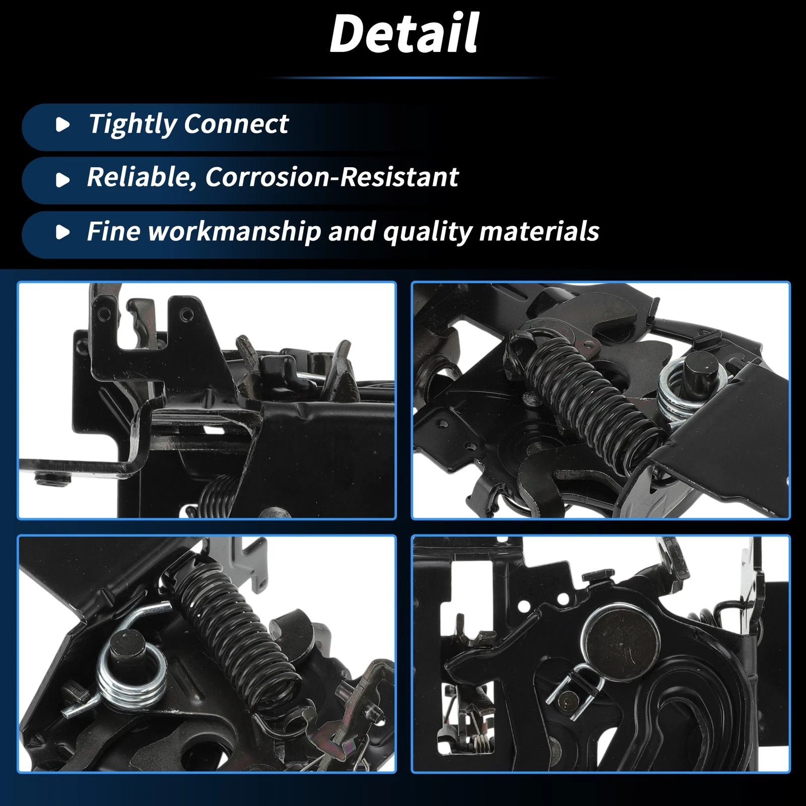 Hood Latch Assembly for Volkswagen Beetle L4 1.9L 2.0L (1998–2005) No. 1C0823509AD