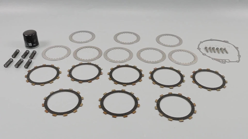 Clutch Plates Kit with Heavy Duty Springs & Gasket for Yamaha FZS6 FZ6 YZF