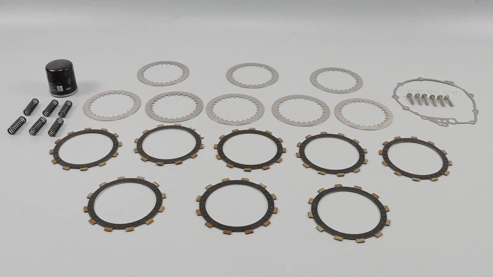 Clutch Plates Kit with Heavy Duty Springs & Gasket for Yamaha FZS6 FZ6 YZF