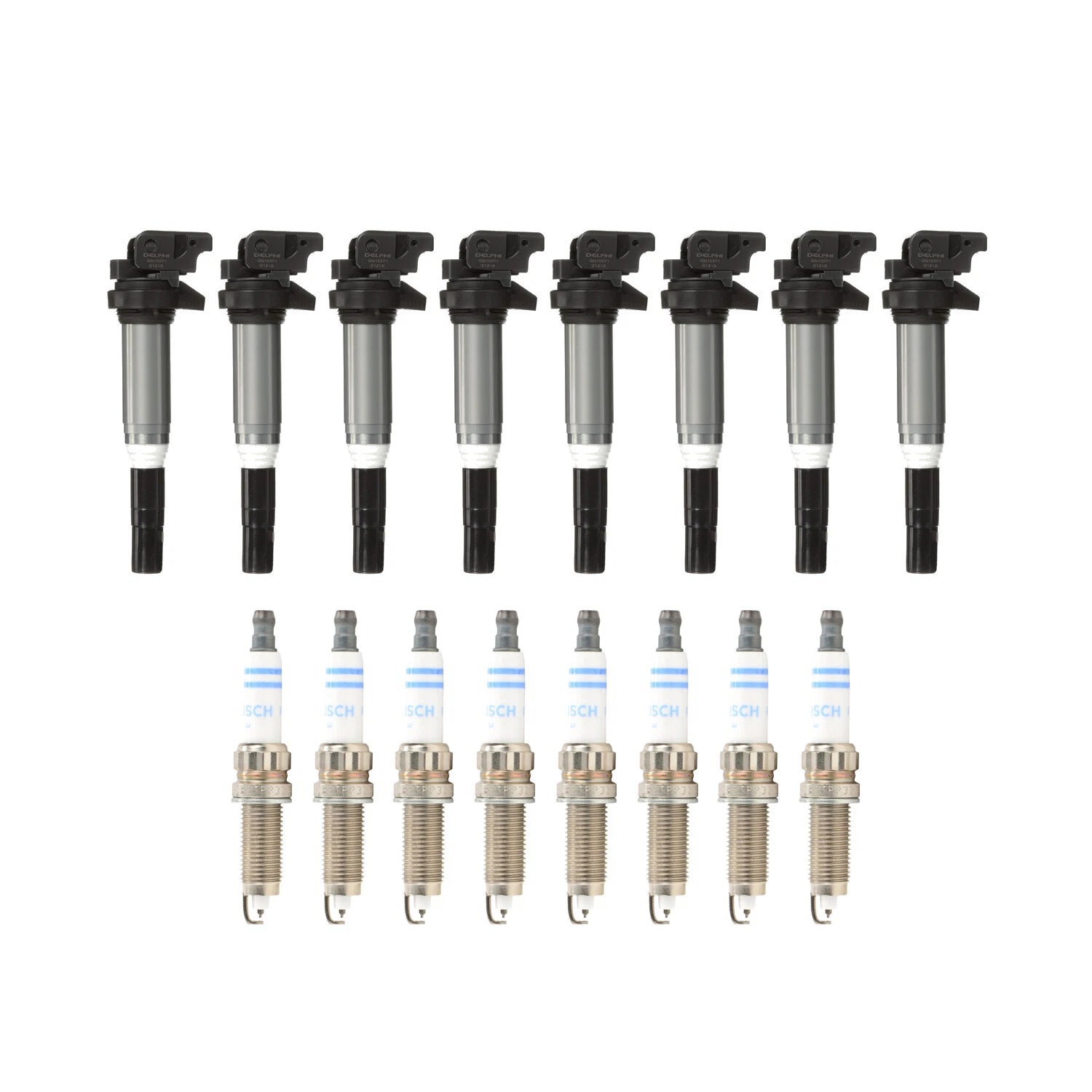 Set of 8 Ignition Coils & 8 Spark Plugs for BMW X5 E70 E71 X6 M (2007–2013)