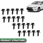 Set of 20 Firewall and Splash Shield Screws for Toyota