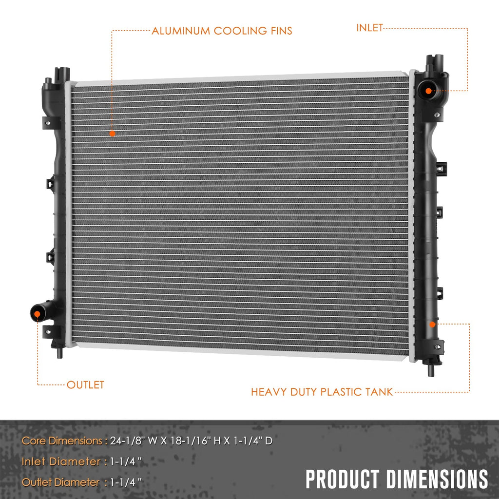 Aluminum Core Cooling Radiator for Land Rover Freelander (2002–2006) DPI-2870