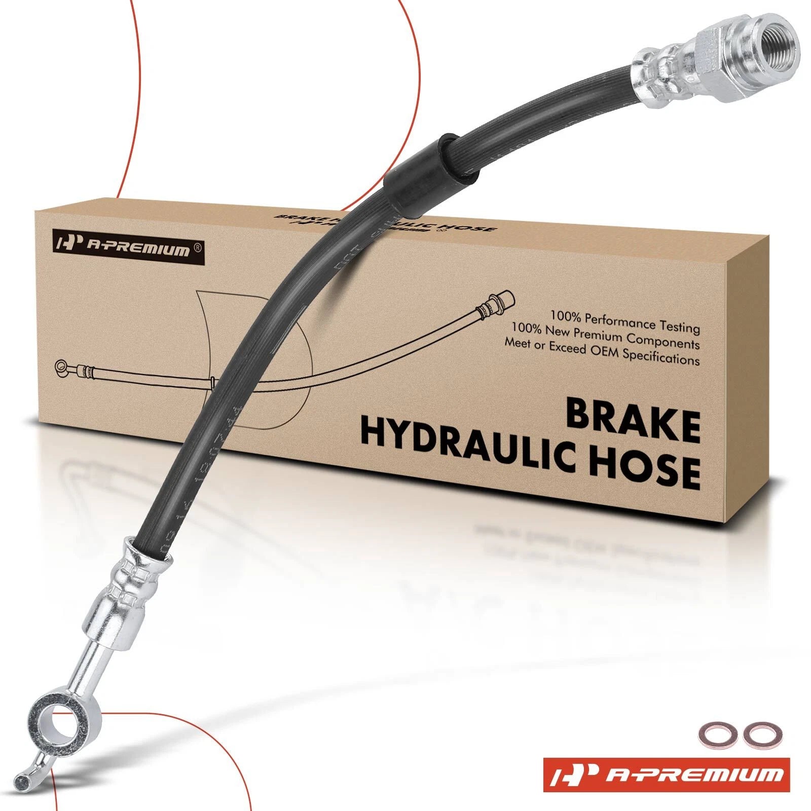 Rear Brake Hydraulic Hose for Ford Fusion, Lincoln MKZ (2007–2009)