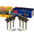Set of 6 Denso COP Ignition Coils & NGK Gpower Spark Plugs for Ford Mazda Mercury