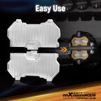 3.5'' Round LED Light Cover for Maxpeedingrods Driving Light (Transparent Stripe)