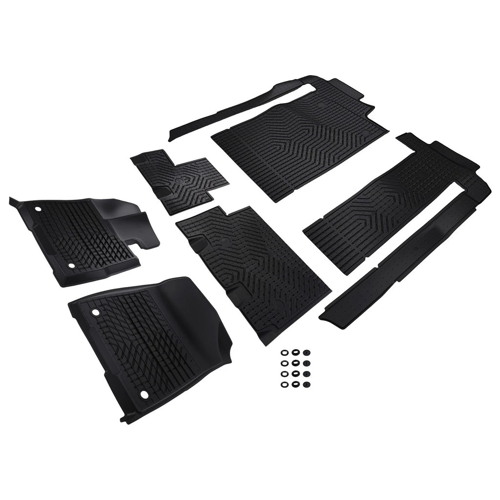 Set of 4 All-Weather Carpet Floor Mats for Toyota Sienna (2021–2025) TPE Anti-Slip
