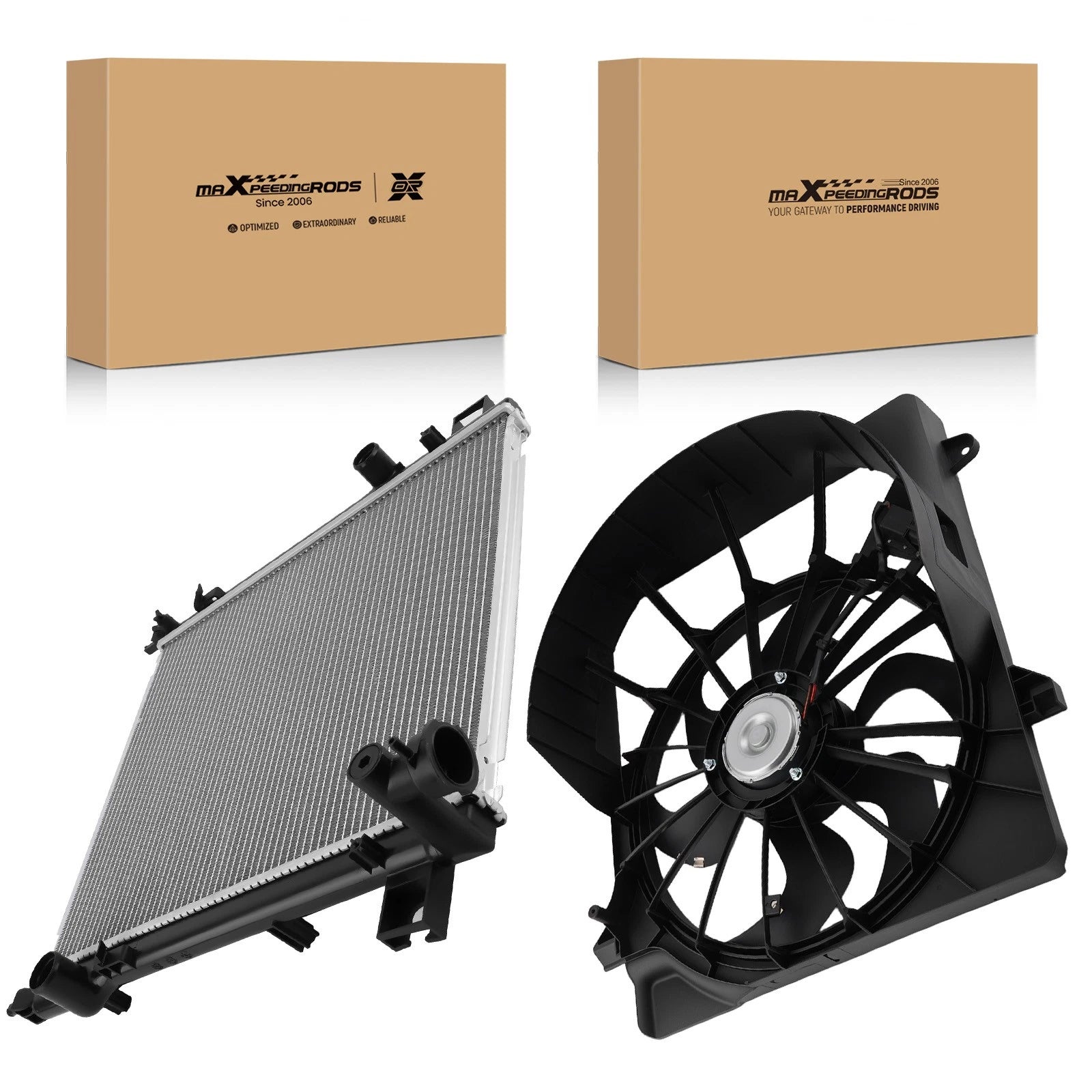 Radiator and Cooling Fan Assembly for Jeep Liberty (2008–2012) 68033228AA