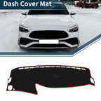 Dashboard Cover Mat for Mercedes Benz S Class W222 2014-2020 Black Red