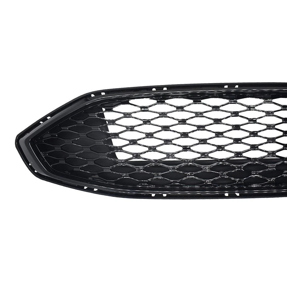 Honeycomb Front Grill Trim for Ford Fusion (2017–2018) Gloss Black