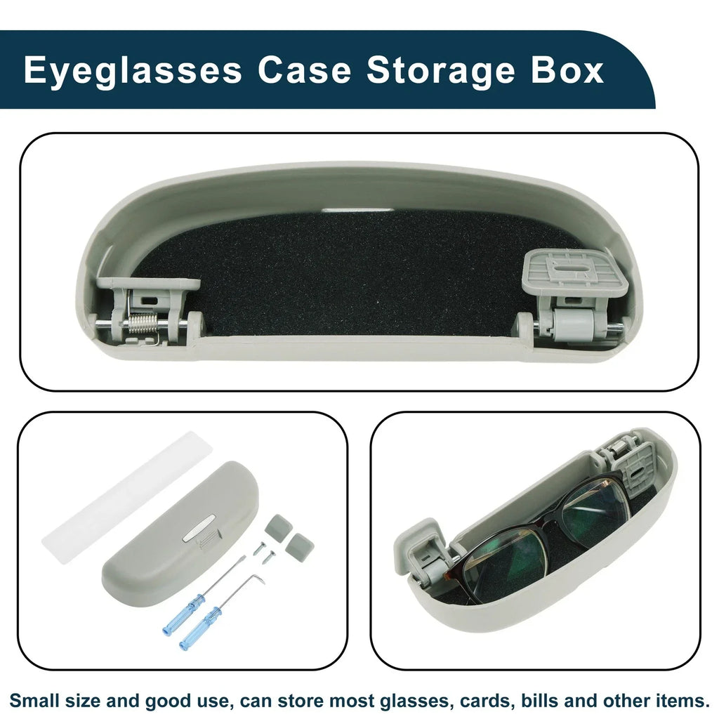 Car Sunglasses Case for Hyundai Tucson 2022-2025 ABS Grey 1 x Set
