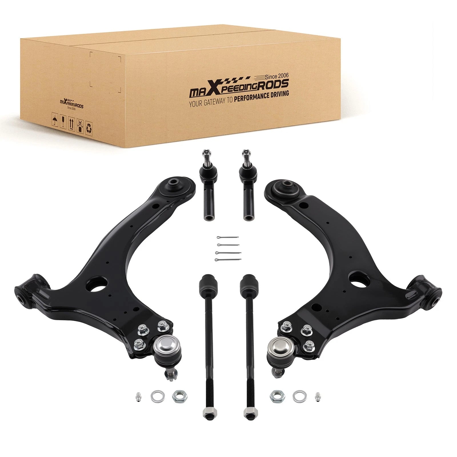 6x Front Lower Control Arms Tie Rods for Chevy Monte Carlo (2000–2007)