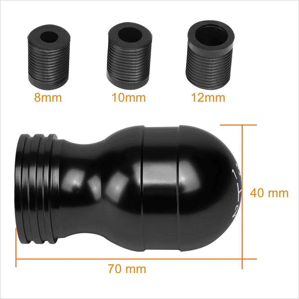 J2 Teardrop Shape Aluminum 6-Speed Manual Shift Knob for Universal Fit (2000–2023)