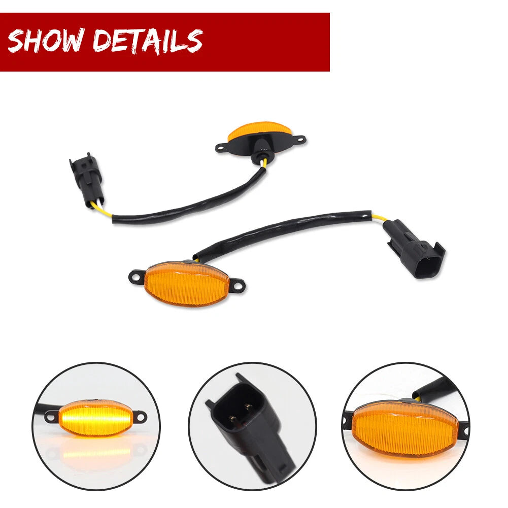 3X LED Front Grille Running Light DRL Kit for Ford F150 Raptor (2010–2014, 2017–2023)