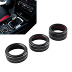 Set of 2 Climate Control Knob Ring Covers for Mazda 3 (2014–2018) CX-5 (2016–2019)