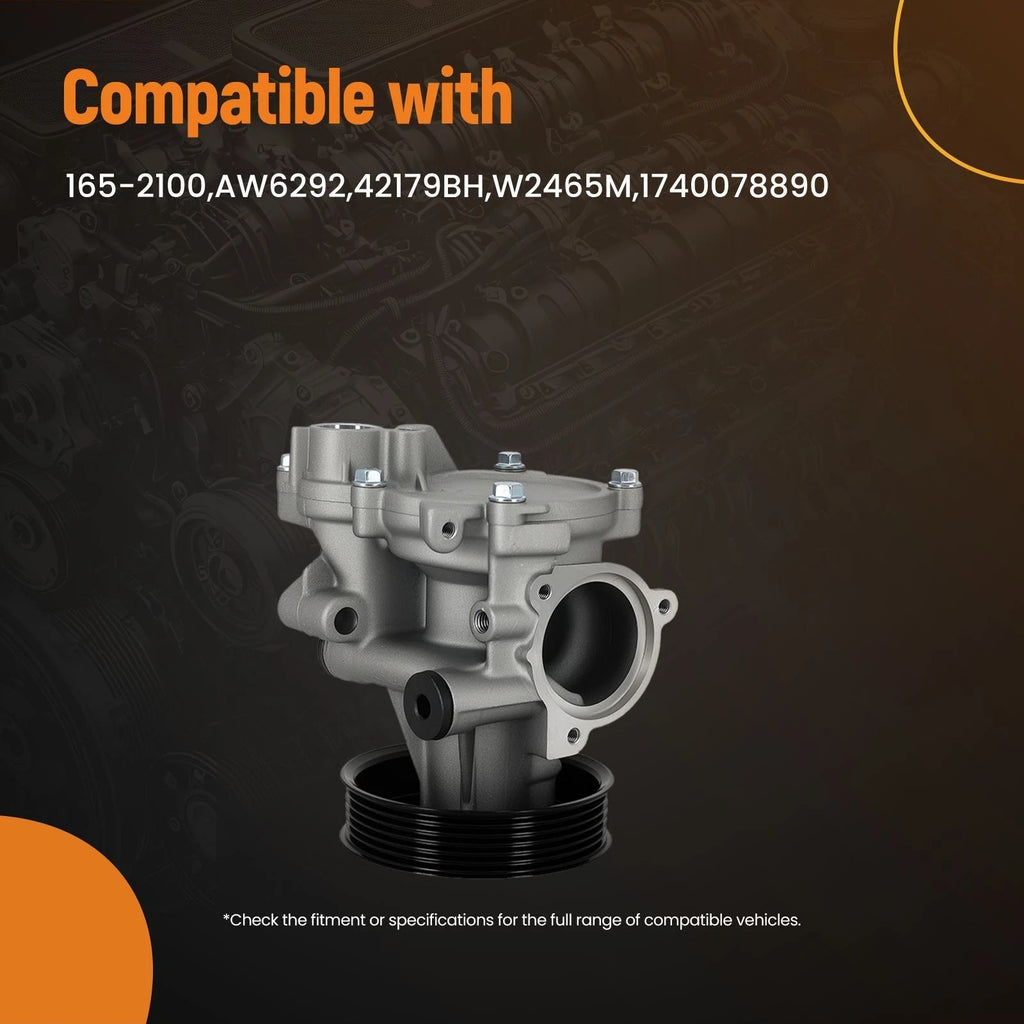 Engine Coolant Water Pump for Suzuki Kizashi/SX4 (2010–2013) 2.0–2.4L