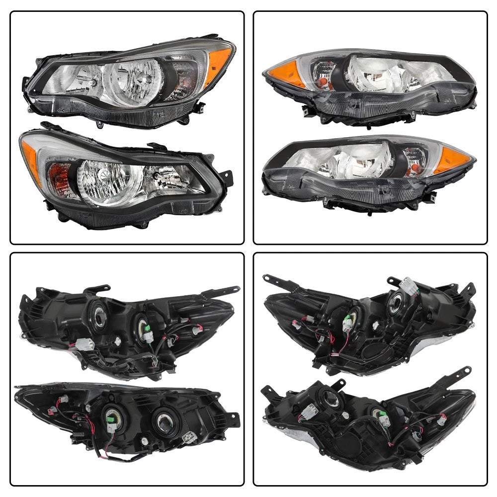 Set of 2 Halogen Headlights for Subaru Impreza Crosstrek (2012-2016)