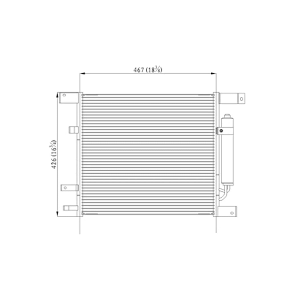 Replacement A/C Condenser For 2015-2019 Nissan Micra (Canada)