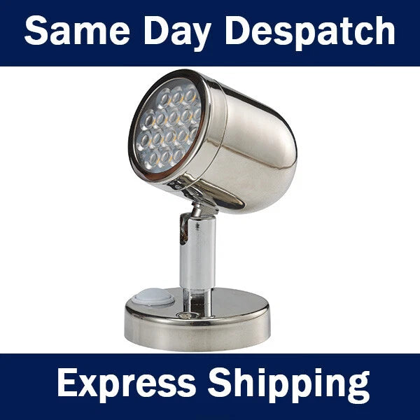 LED Reading Light for Caravan Boat (12V) - 16 LEDs, 154 Lumens