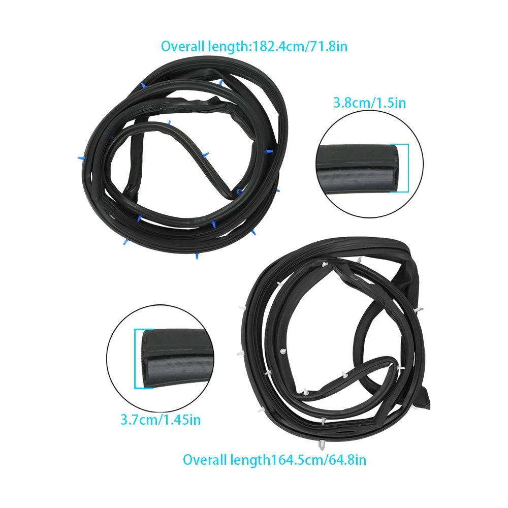 Weatherstrip Seal Gasket for Honda CR-V (2002–2006) Rubber