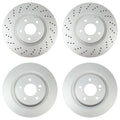 Brake Rotors Kit for Mercedes C125 CL55 AMG CL600 S55 AMG (345mm/315mm)