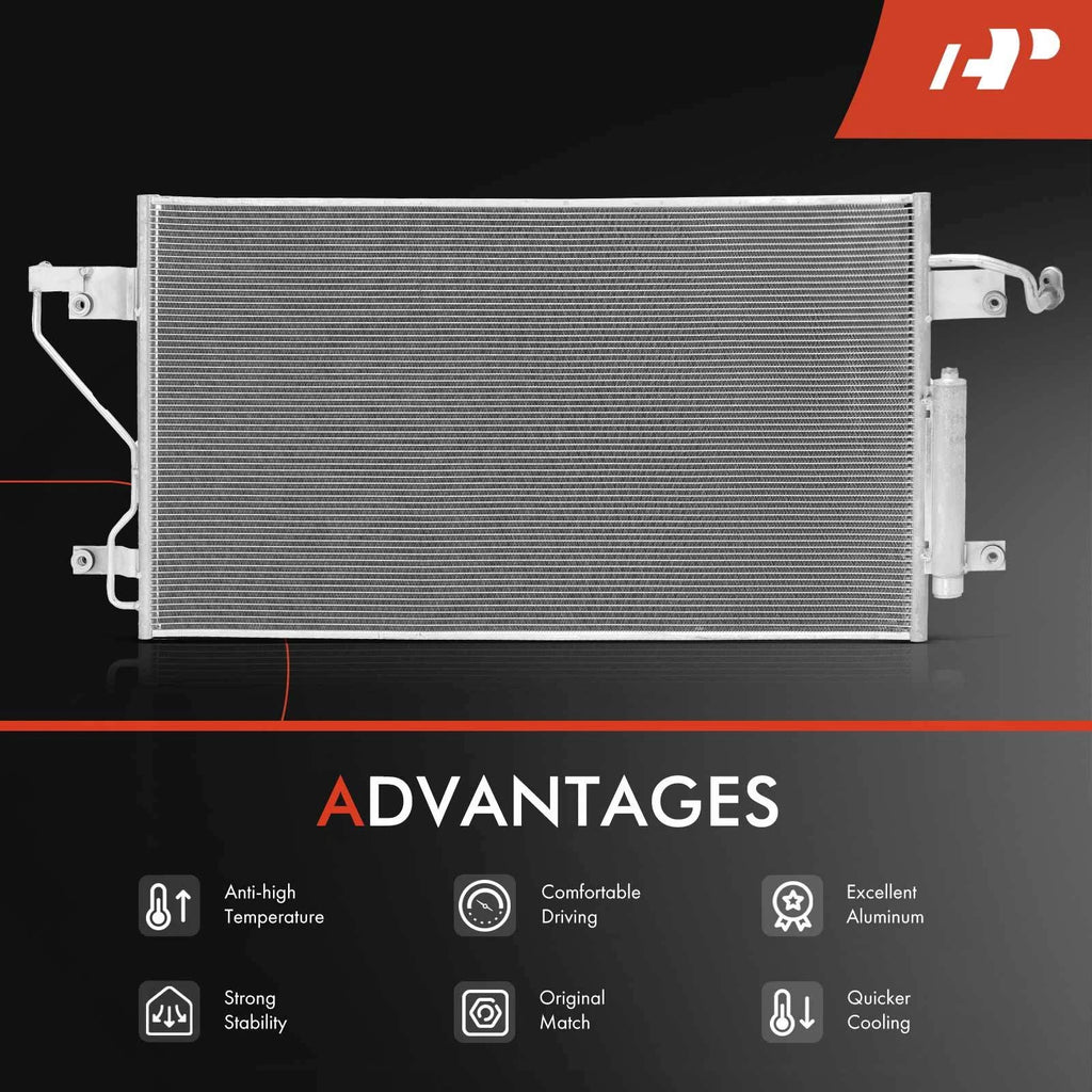 A/C Condenser with Bracket & Receiver Drier for Nissan Titan XD (2016–2019)