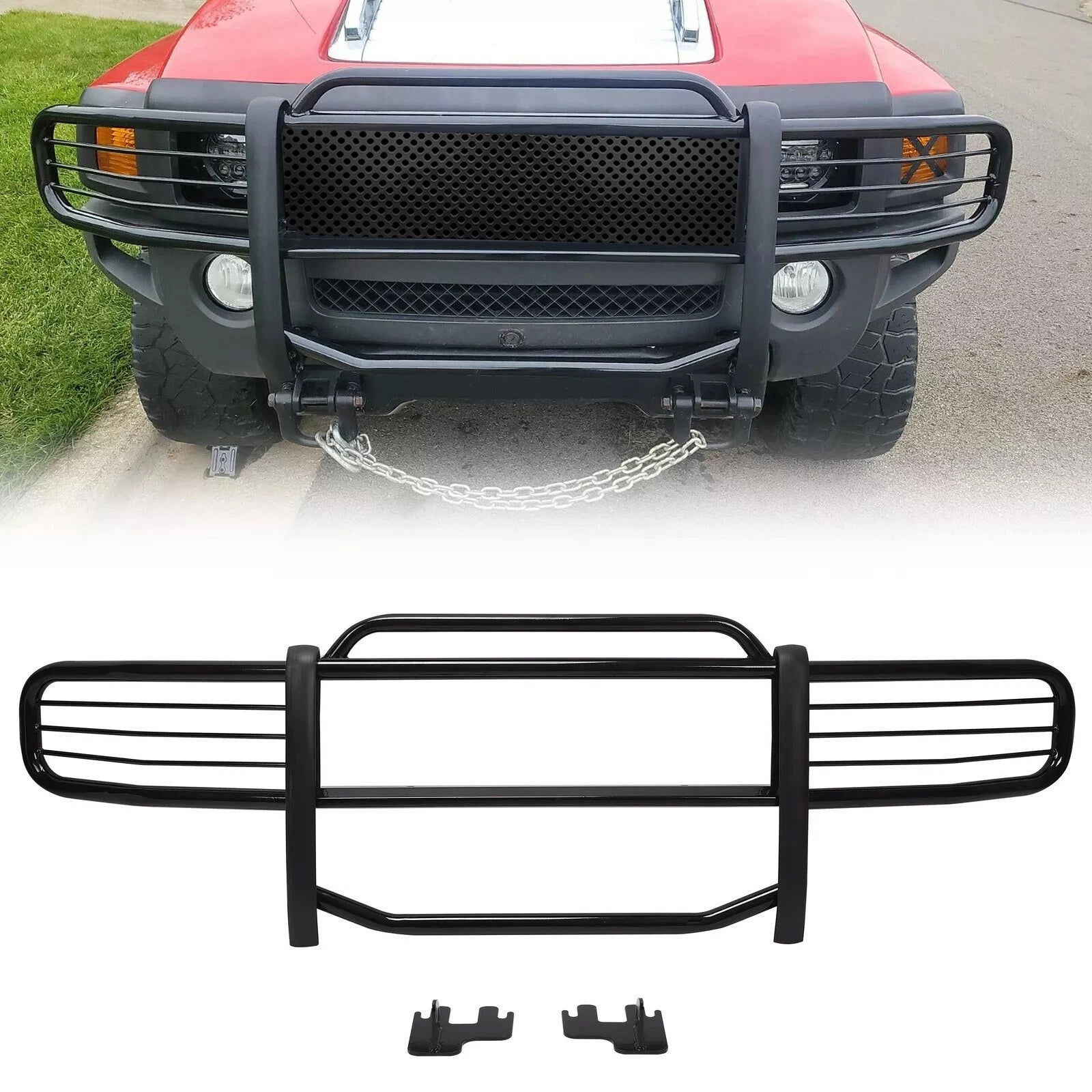 Steel Front Bumper Brush Grille Guard for Hummer H3 (2006–2011)