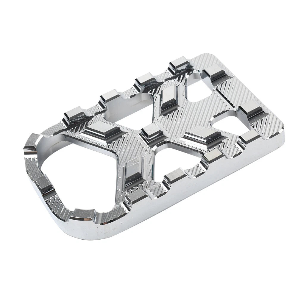 CNC Brake Pedal Pad Cover for Harley Softail Touring Street Glide FLHX (2014–2023) Chrome