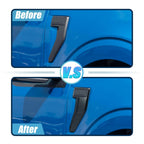 Set of 2 Carbon Fiber Style Side Vent Fender Badge Covers for Ford F150 (2021–2022) 782685548700