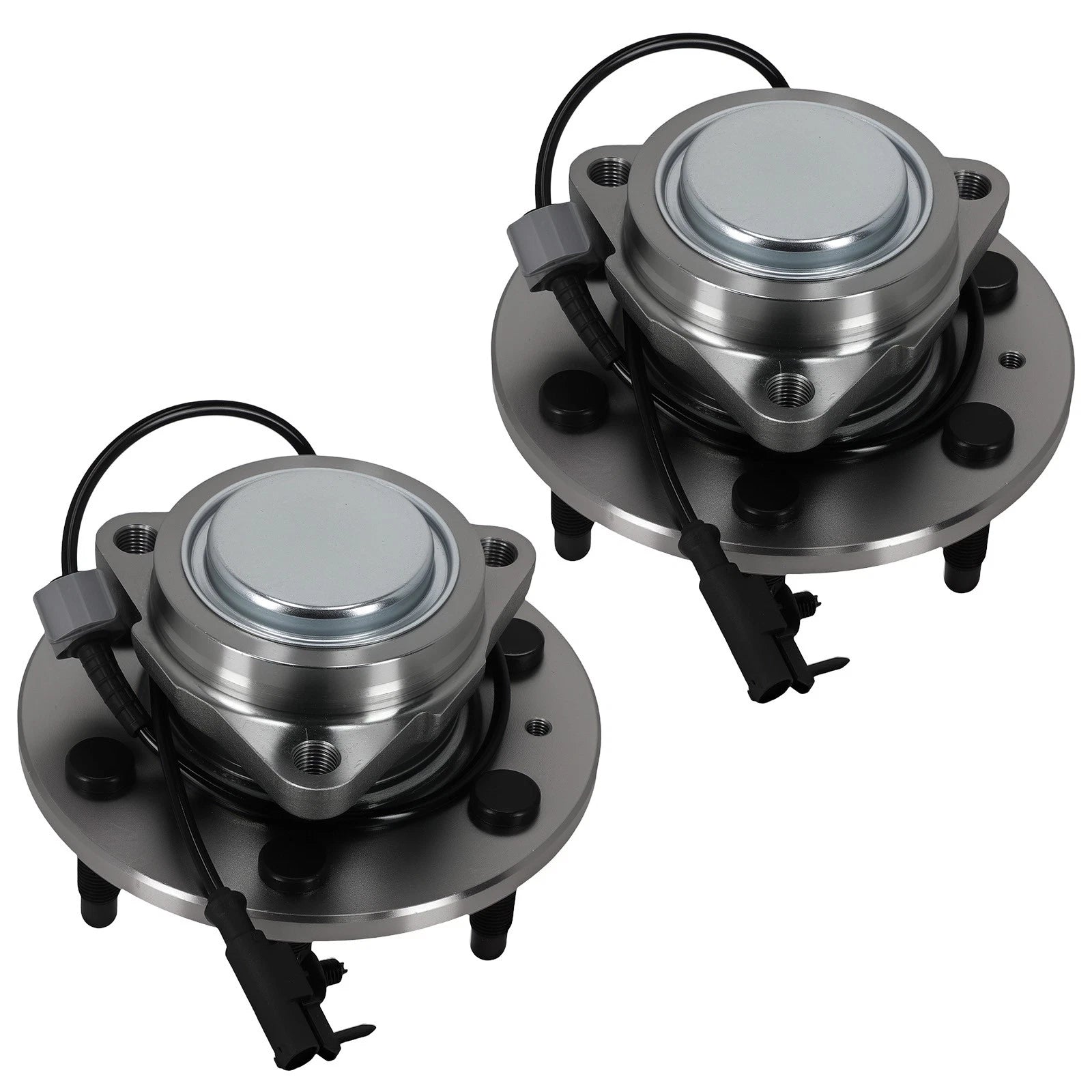 Pair Front Wheel Hub & Bearing Assembly for GMC Yukon (2007–2014) 2WD 515097 w/ABS