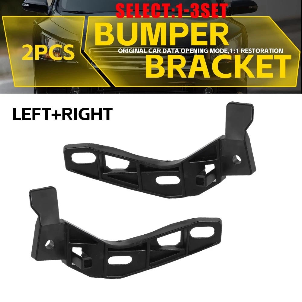 Set of 2 Front Bumper Brackets for Nissan Maxima (2009–2014) Black