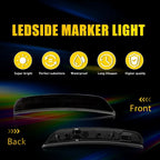 Smoked White LED Front Bumper Side Marker Lights for Dodge Durango (2021–2025)