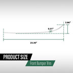 Front Bumper Trim for Mercedes Benz E350 E550 (2010–2013)